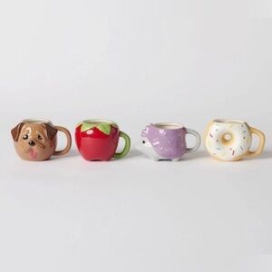 Target Bullseye Mug Set Strawberry mug Hedgehog Mug Donut Mug Dog Mug